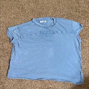We The Free Light Blue Short Sleeve Tee